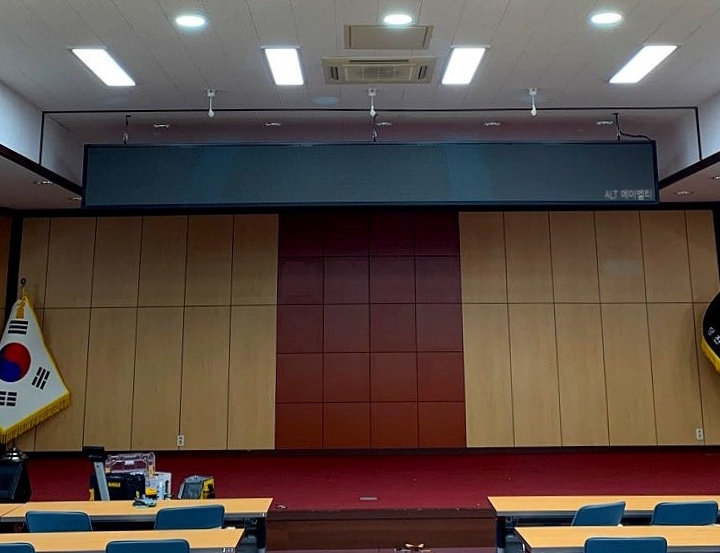 충남 당진경찰서 풀컬러 전광판 현장 사진